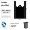Durable Black Plastic Vest Bags - Large & Small Sizes