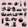 Black Cat Cartoon Brooch Set – Cute Anime Bottle & Metal Badges Series