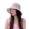 Spring and Autumn Hat Female Sweet Student Breathable Bucket Hat Summer Sunscreen Washbasin Hat New