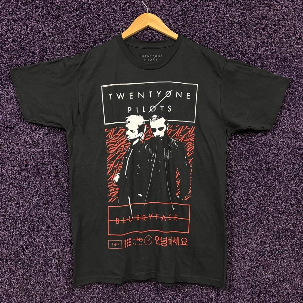 Twenty One Pilots Blurry Face TShirt Size large Unisex T-Shirt L