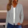 Women Hooded Sweatshirt Casual Long Sleeve Zip Up Coat Fashion Outerwear