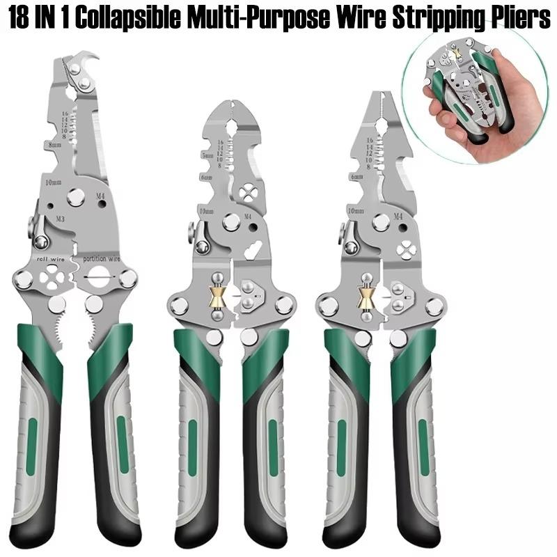 Multifunctional Foldable Wire Stripping Pliers Cutting Machine Specific Wire Cutting Pliers Wire Stripping Crimping Pliers Tool