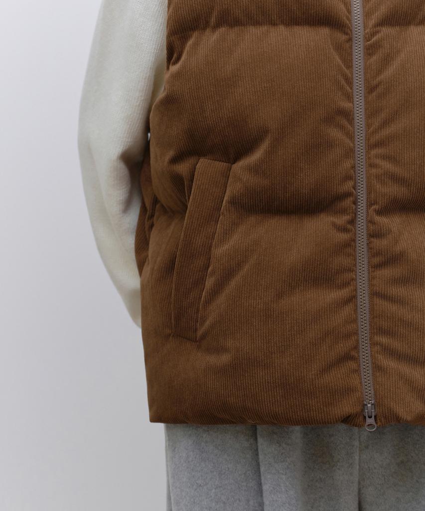 Musinsa Standard Daily Puffer Corduroy Padded Vest [Brown]