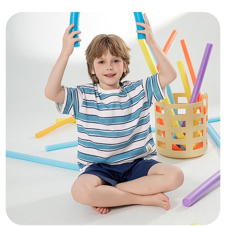 Yingbolun Summer Boys' Cotton Loose Children's Home Clothes Set