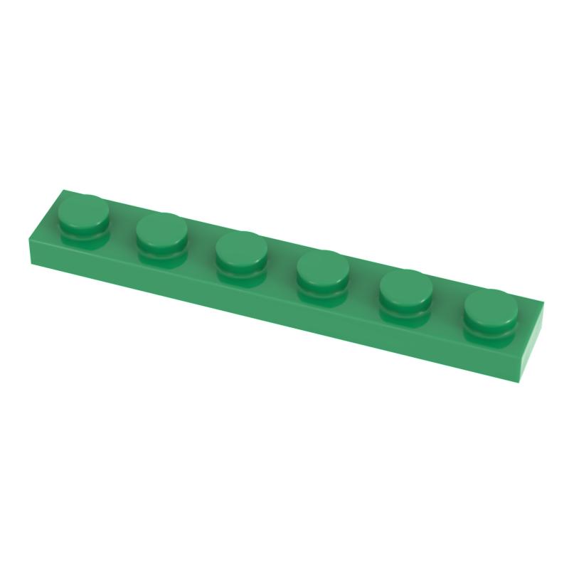 

[Funbrick] 50&100&200PCS Plate 1x6 3666 Compatible with Famous Brand Building Block Classic Building Blcok Toys MOC DIY 200PCS зелений