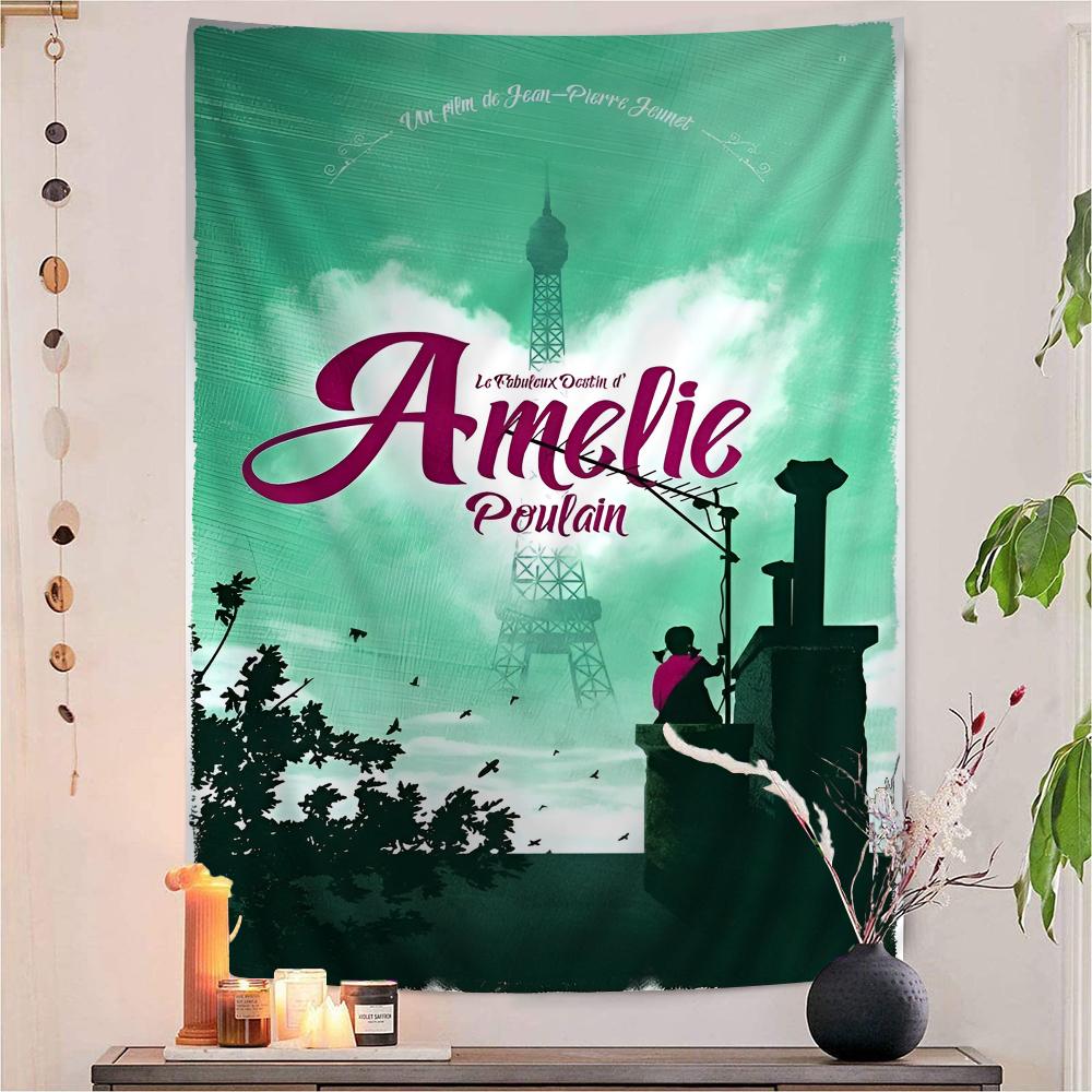 

Amelie Classic Movie Cartoon Tapestry Wall Hanging Decoration Household Home Decor 74x94cm(29x37in)