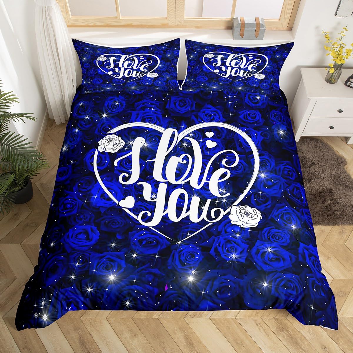 

Red Rose Soft Duvet Cover Romantic Floral Beding Set for Women Young Girls Couple Valentine s Day Love Hearts Flower Warm Comforter Cover King 100*200cm Single