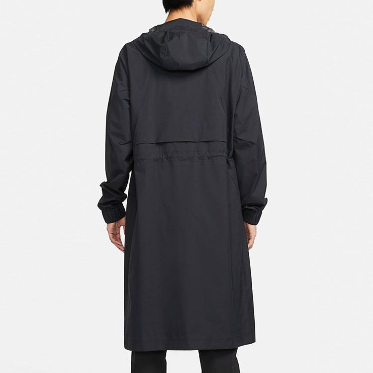 Nike Every Stitch Collection Solid Color Long Sleeve Hooded Windbreaker Men Outerwear Black DH2906-010