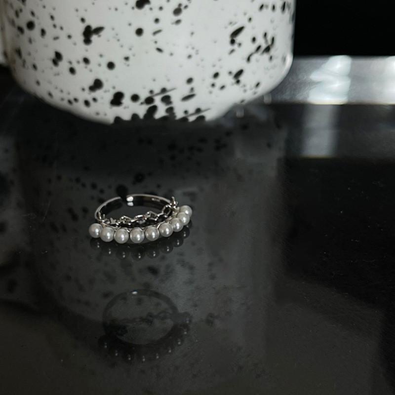 Exquisite Korean Rhinestone Five-pointed Star Adjustable Open Ring For Women Fashion Jewelry