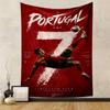 "Portugal CR7 Bicycle Kick Highlight Design Patterned - Patterned tapestry for bedroom and living room home decor."