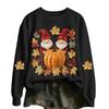 Women's Halloween Print Long Sleeve Neck Casual Top