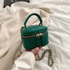 Small Fragrance Fashion Makeup Bag Cross body Handbag with Lipstick and Earphone Pocket for Women