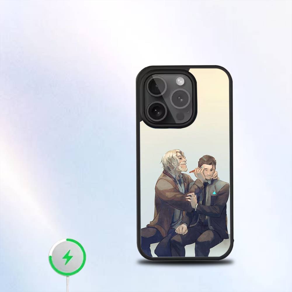 

D-Detroit Become Human Чехол для телефона iPhone 17,16,15,14,13,12,11,Pro,Max,Plus,Mini,SE4,E Магнитный Для Magsafe Беспроводной iPhone17PRO