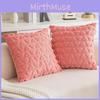 Cover Pillow Heartshaped Solid Color Plush Pillowcase Car Sofa Cushion Bedroom