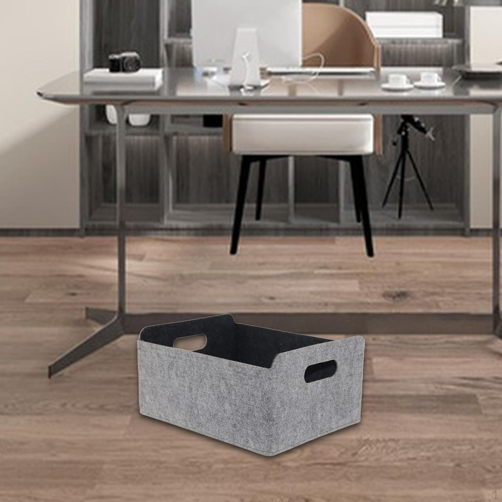 

Felt Storage Basket Closet Bins Box Organizer Multifunction Bin Toy Chest for