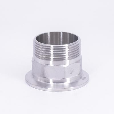 1/2" 3/4" 1" 1-1/4" 1-1/2" 2" BSPT Male 1.5" 2" 2.5" Tri Clamp Hex Nut Coupler SUS304 Stainless Sanitary Connector Homebrew