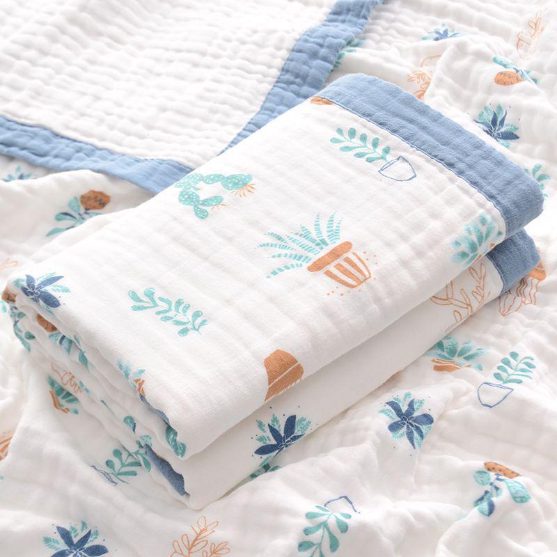 Superweiches sechslagiges Baumwoll-Babybadetuch & Puckdecke