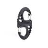 Outdoor EDC Plastic-Steel S-Hook Carabiner Hollow Design Quick-Release Keyring S-Hook Carabiner Double-Hook Keyring