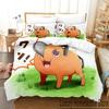 Anime Pochita Chainsaw Man Bedding Set Boys Girls Twin Queen King Size Duvet Cover Pillowcase Bed Boys Adult Home Textileextile