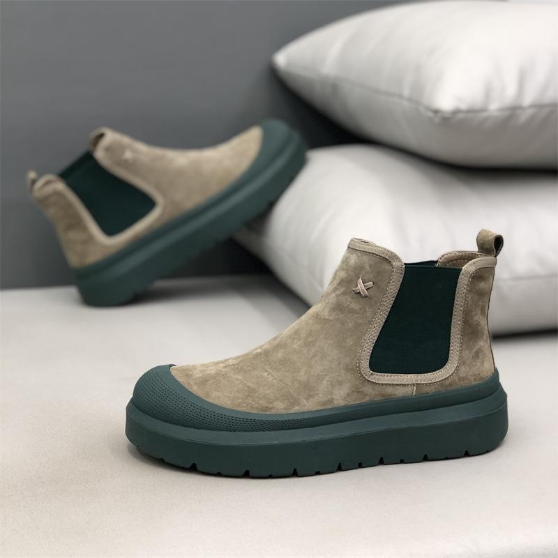 Winter new matte leather surface velvet warm thick sole casual comfortable high-top shoes ysd 38