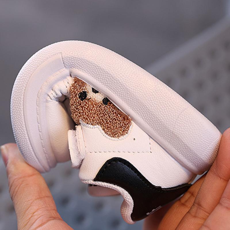 Baby Little Bear Sneakers Toddler Fashion Sports Shoes for Boys Girls Flats Walking Shoes Soft Sole Kids Sneakers