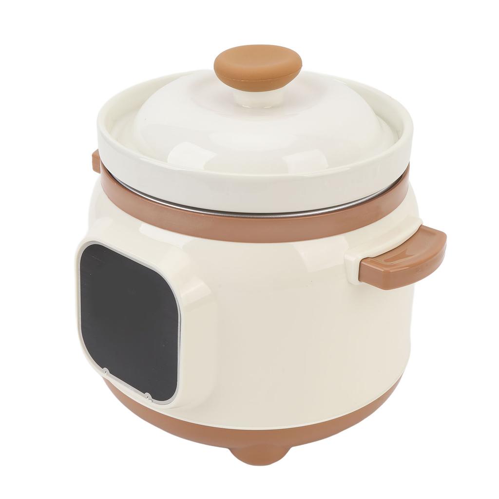 1.8L Electric Ceramic Stew Pot Full Automatic 24H Reservation 235W Multipurpose Stewing Cooker for