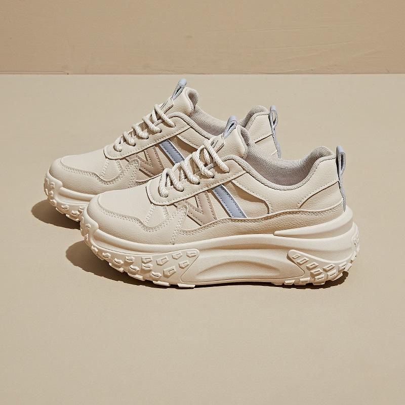 

инс новые папины кроссовки женские осенние студенческие спортивные беговые повседневные уличная съемка толстая подошва увеличение 40 хаки