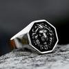 Fashion Simple Domineering Lion King Ring Men Women Retro Personality Lion Head Punk Biker Jewelry Exquisite Gift