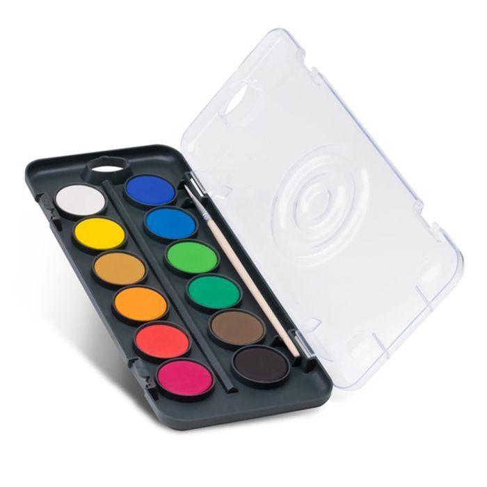Palette d'aquarelle 12 godets Ø 30 mm