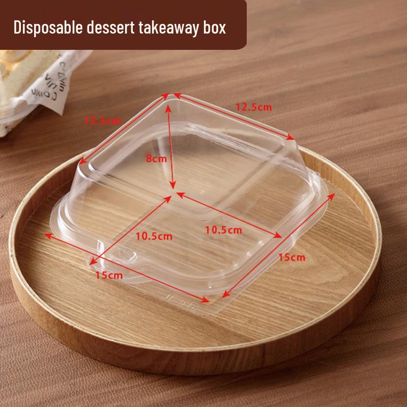 Одноразовые 4-дюймовые коробки для десертов и тортов (50 графов)
