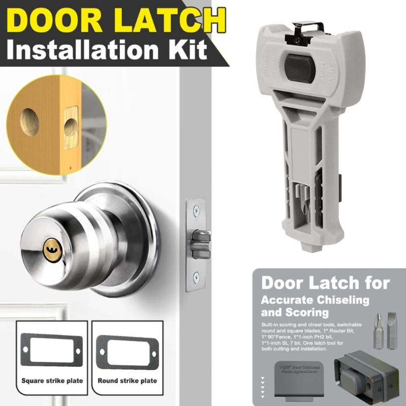 Ergonomic Lock Installation Chisels Door Hinge Jig, Door Hinge Mortiser Plastic Tool For Woodworking Home Renovations