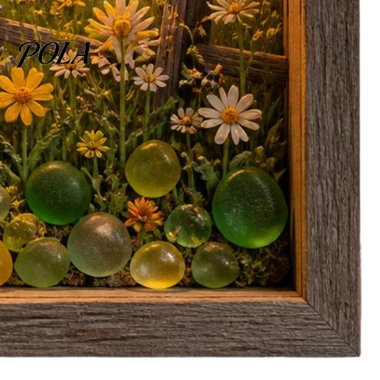 Soft Non-dazzling Night Light LED Photo Frame, Up Picture Wooden with 3D Surround Wall Decor Scenic Art Print, Ambient Lighting for Bedroom