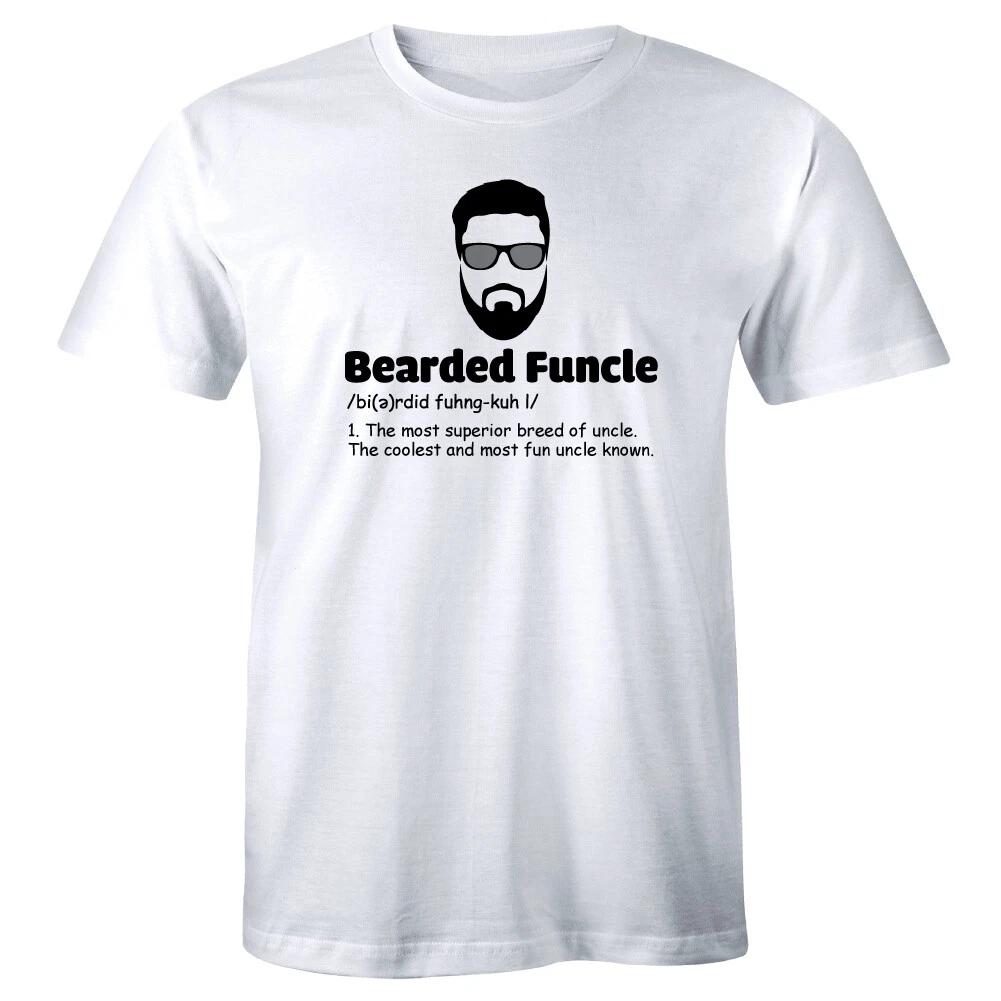 Bearded Funcle Superior Breed of Uncle Cool Fun Uncle Definition Men s T-Shirt 4XL