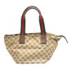 Gucci Sherry Line GG Canvas Handbag Tote Bag Beige Women 131228 Used