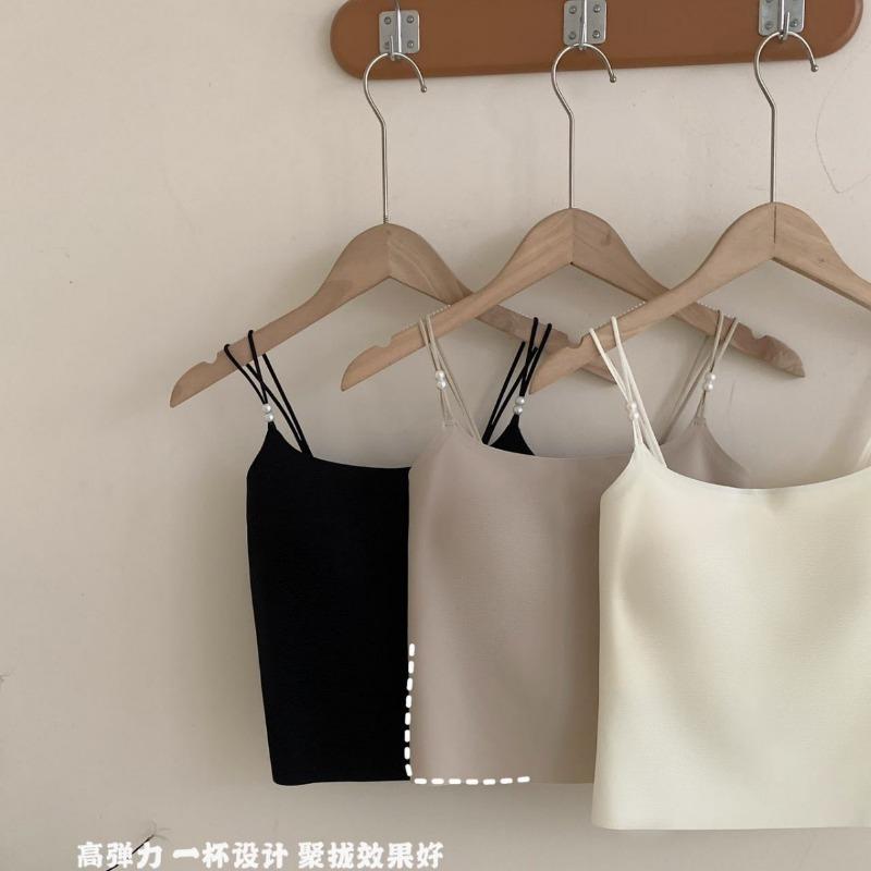 Women Summer Thin Strappy Comfortable Push Up Wireless Bra For Small Chest