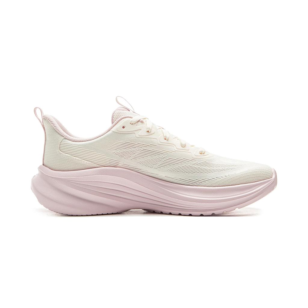 Li Ning Light Breeze Textile, TPU Low top Casual Running Shoes Women's White Pink ARSV108-3