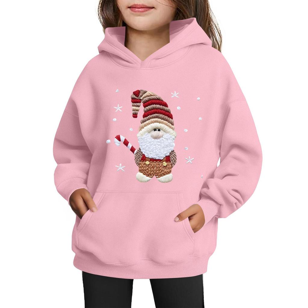 Sweatshirts For Teen Girls Hoodies Long Sleeve Drawstring Pullover Cute Printed Oversized Hoodie Christmas