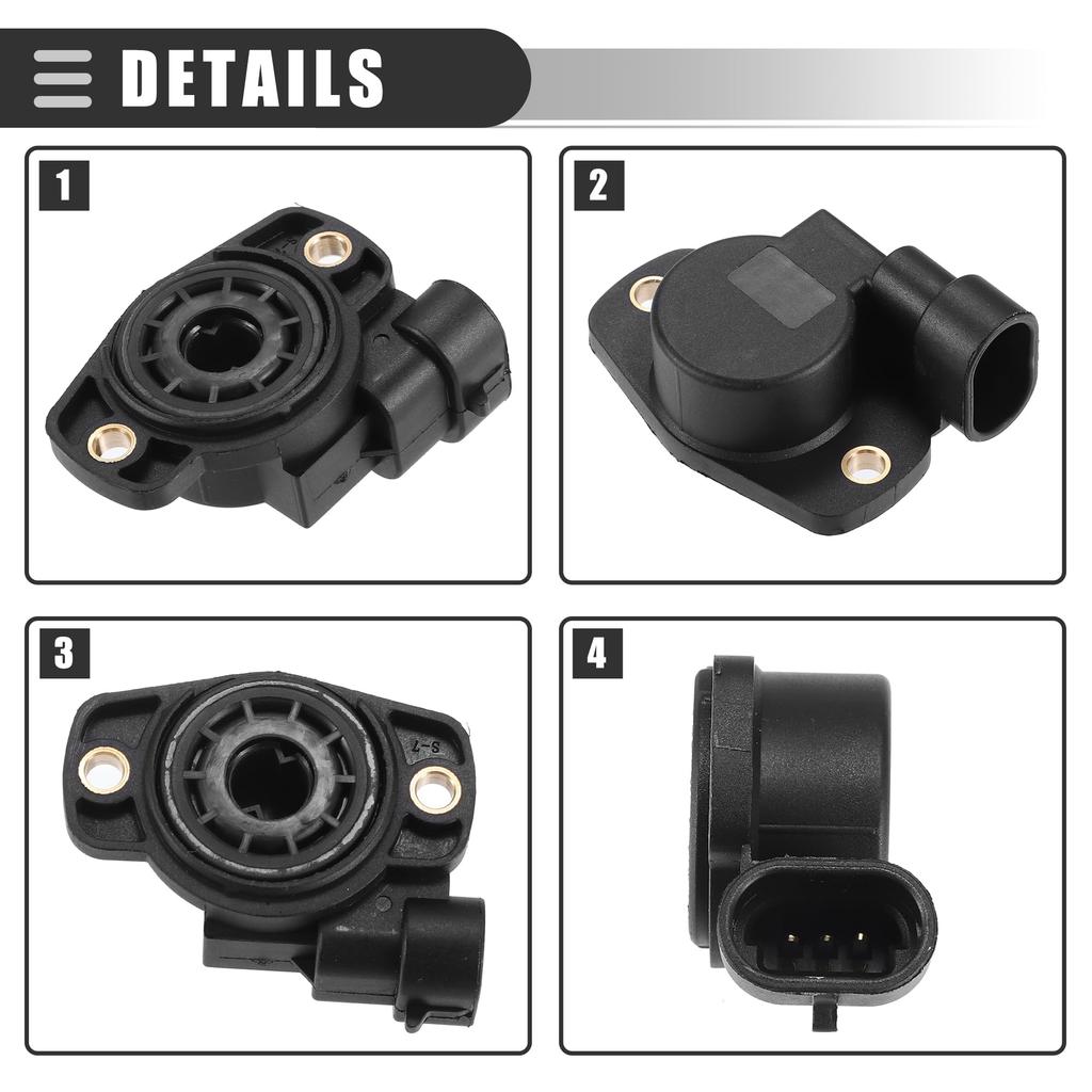 ACROPIX Plastic #91463158/9564463180 Throttle Position Sensor for Volksw Agen, Black