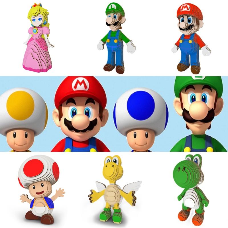 Paper Craft 3d Mario Puzzle Toy For Kids, Wholesale, Educational Toy