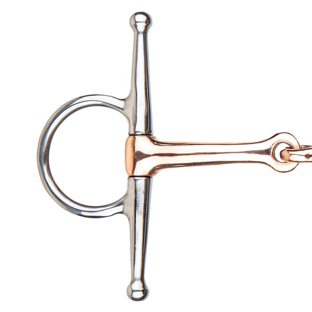 Cavassion H-típusú réz zabla lóhoz - Lovas edzőfelszerelés