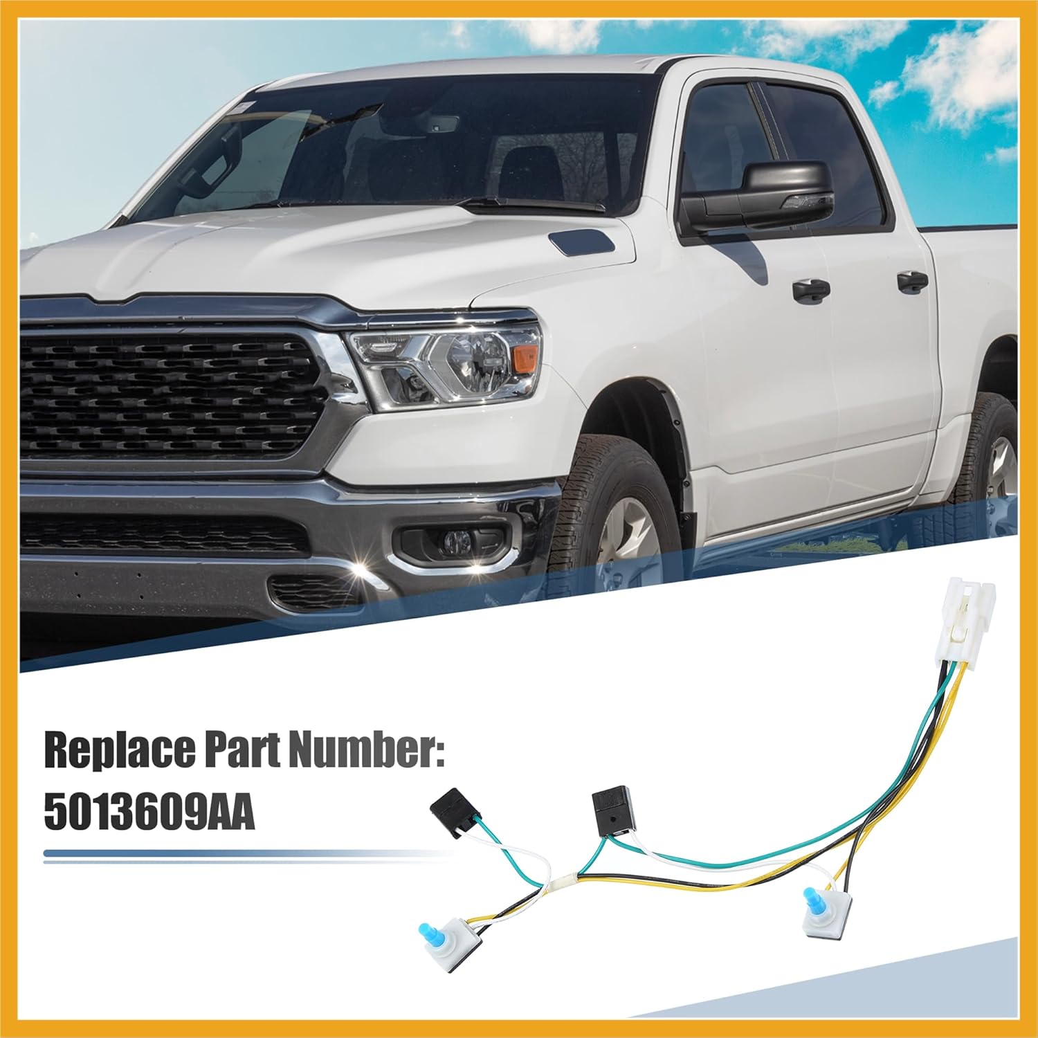 Overhead Console Map Light Wiring with Switches for Dodge for Ram 1500 2500 3500 1999-2002 05013609AA 5013609AA Replacement