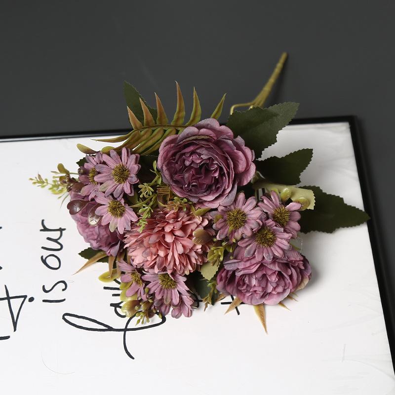 European Style Peony Artificial Flowers for Home, Wedding, and Photography Decoration