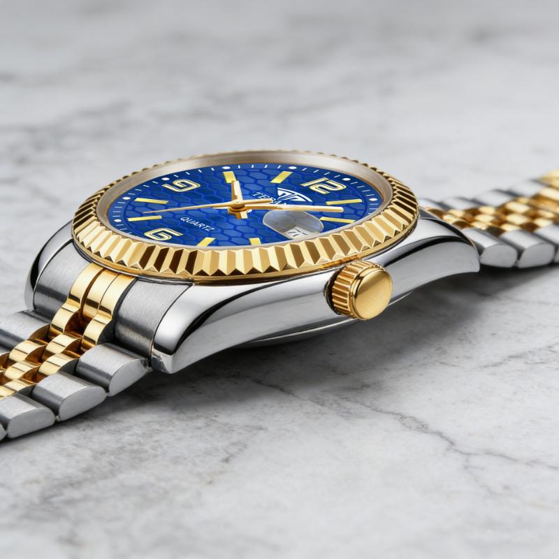 Men's Watch Calendar Luminous Steel Belt Trend Quartz Watch