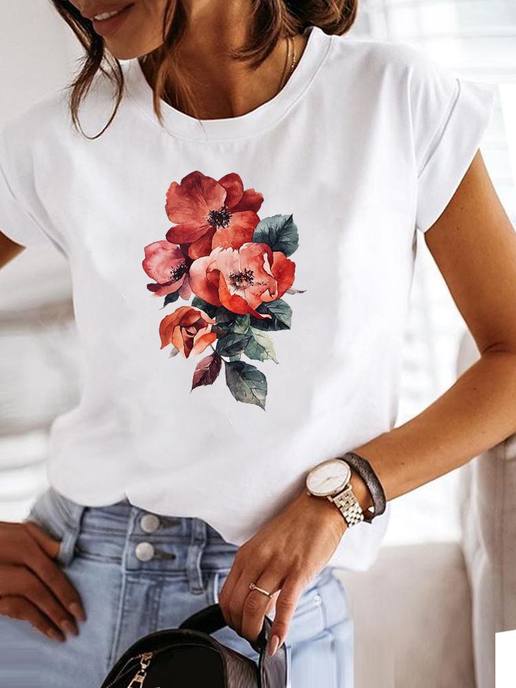 Clothes Fashion Love Plant Cute Lovely Style Short Sleeve Pr