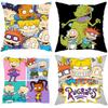 Anime Cartoon R-Rugrats Cushion Cover Comfortable Reversible Pillow Cover Ideal for Car Sofa Bedroom & Beyond