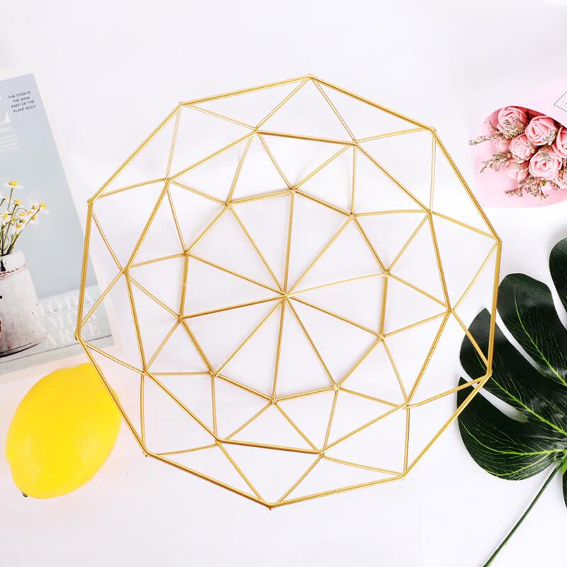 ZISIZ Modern Nordic Iron Fruit Bowl & Snack Basket