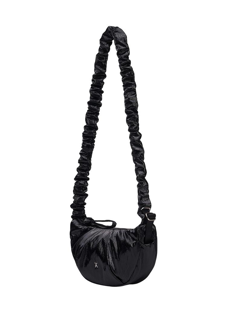Joseph&Stacey Daily Shirring Shoulder Bag Sleek Black
