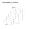 1 Ensemble d'Étagères de Rangement Boîtes Aveugles Trapézoïdales 20 cm 1-4 Couches Présentoir Acrylique Pour Cupcake Parfum Poupée Présentoir Durable