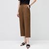 Women's Mulberry Silk Blend Cropped Trousers