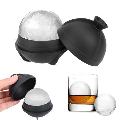 Sphere Mold Whisky Víno Koktejl Výrobník ledových koulí 3D DIY Tool Bar Příslušenství Silikonová forma na lední hokej Kuchyňské nářadí